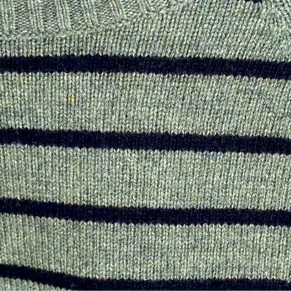 J. Crew Lambswool-Blend Sweater - NWT - Medium - Heather Moss Navy - Picture 4 of 4